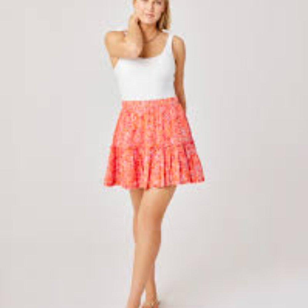 Carve Designs Orange Red Paisley Women's Skirt Size Large BRAND NEW WITH TAGS